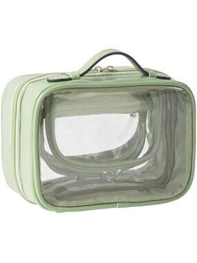 Womens Clear Makeup Bag Travel Cosmetic Organizer Waterproof Toiletry Case Large